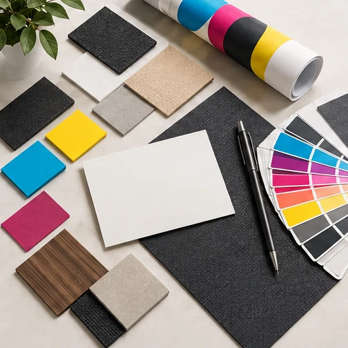 AI-generated concept mockup: Material & project planning